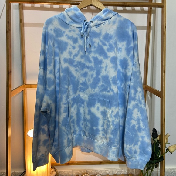 6️⃣5️⃣0️⃣ Chaps Sweatshirt Tie Dye Hoodie. Size - 3X - Picture 5 of 6